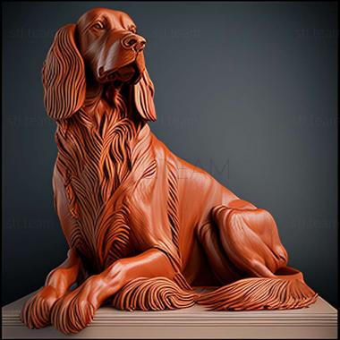 3D model Irish Red Setter dog (STL)